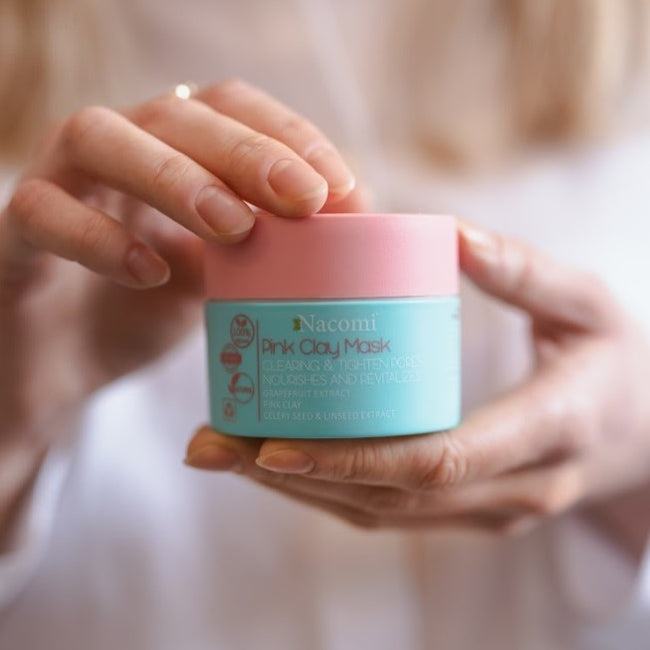 Nacomi Pink Clay Mask maska różowa oczyszczająco ściągająca 50ml