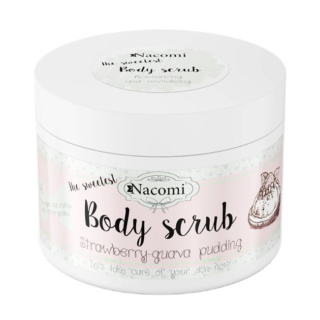 Nacomi Cukrowy peeling do ciała truskawkowy pudding z guavą 200g