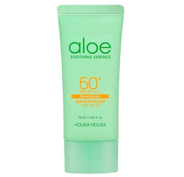 HOLIKA HOLIKA Aloe Soothing Essence Face & Body Waterproof Sun Cream SPF50+ krem przeciwsłoneczny do twarzy i ciała 70ml