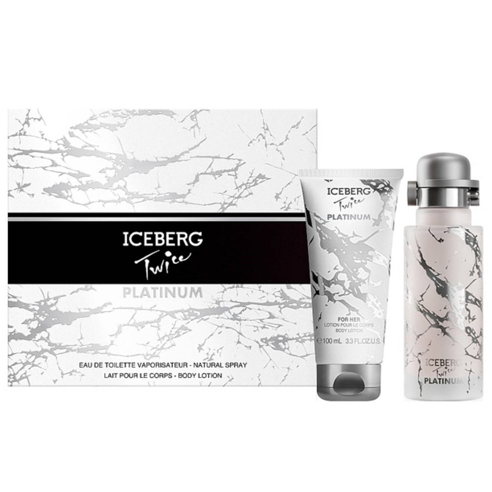iceberg twice platinum woda toaletowa 125 ml   zestaw  