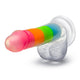 Blush Neo Elite Rainbow Rave dildo świecące w ciemności 16.5cm