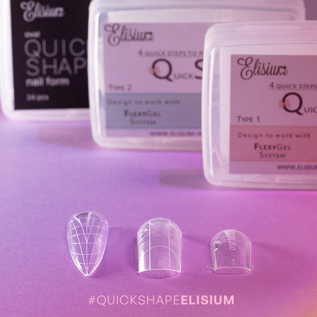 Elisium Quick Shape Nail Form formy do przedłużania paznokci Type2 24szt.