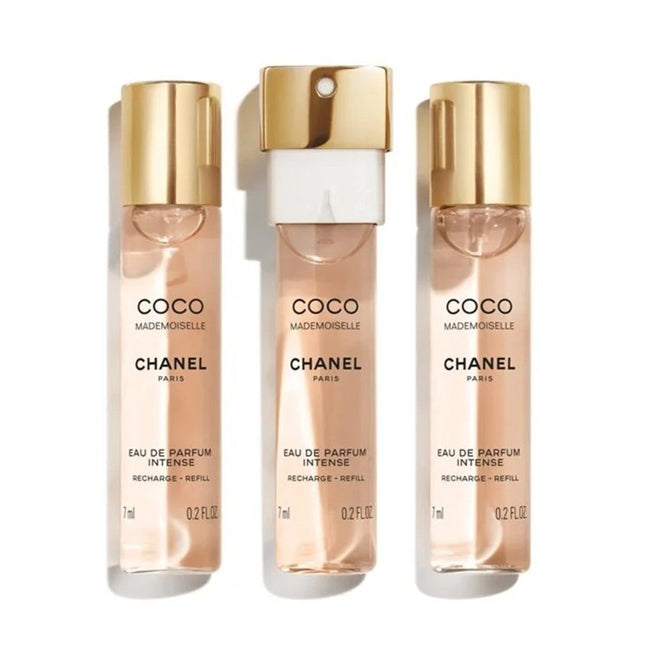 Chanel Coco Mademoiselle Intense zestaw woda perfumowana spray + wkłady 3x7ml