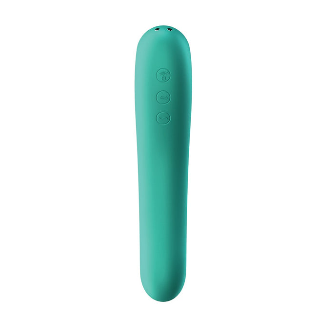 Satisfyer Dual Kiss stymulator łechtaczki i punktu G Green