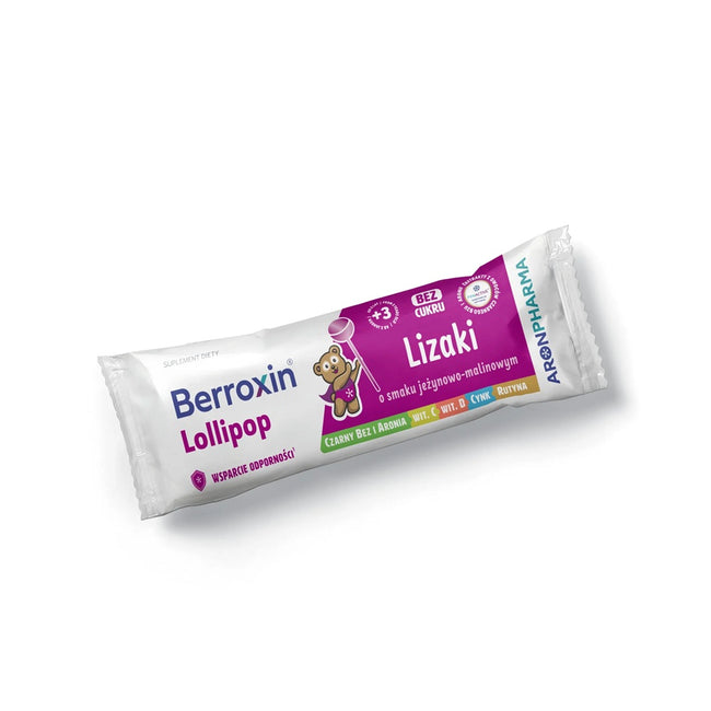 AronPharma Berroxin Lollipop Box suplement diety w postaci lizaków dla dzieci 6szt.