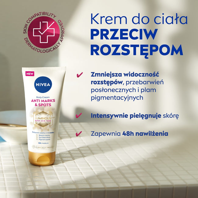 Nivea Luminous630® krem do ciała przeciw rozstępom 200ml