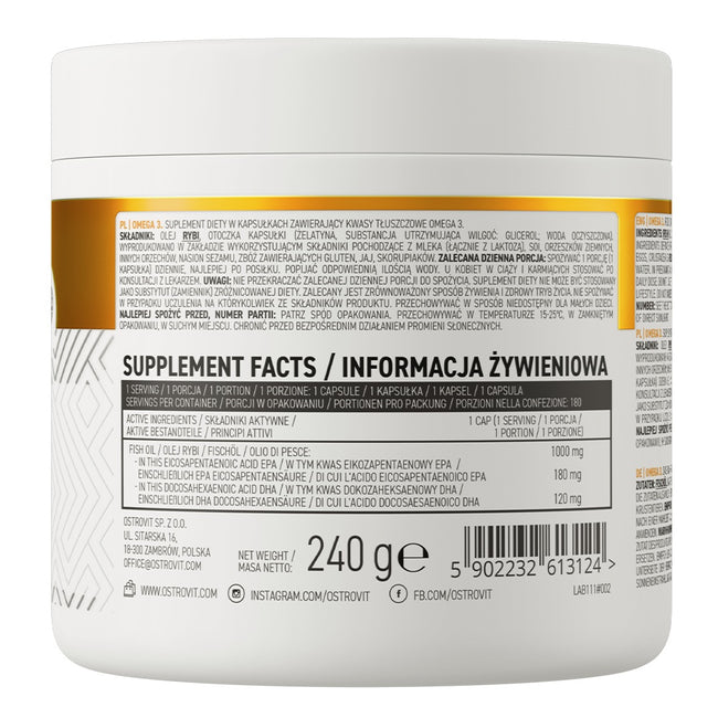 OstroVit Omega 3 suplement diety 180 kapsułek
