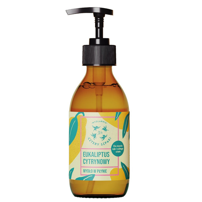Mydlarnia Cztery Szpaki Naturalne mydło w płynie Eukaliptus Cytrynowy 300ml