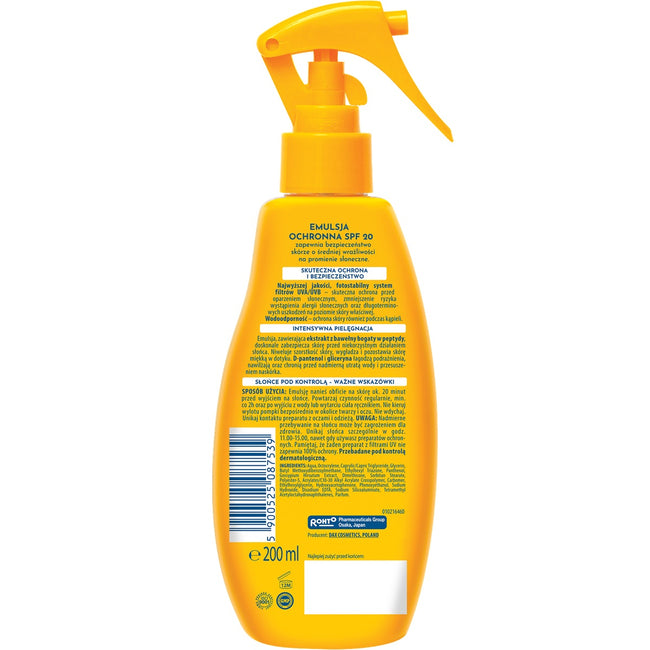 Dax Sun Nawilżająca emulsja ochronna SPF20 200ml