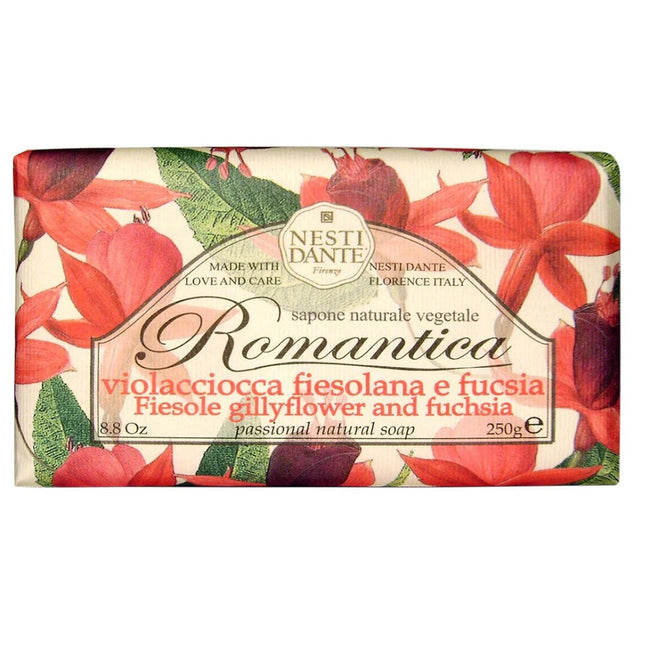 Nesti Dante Romantica mydło toaletowe Gilyflower & Fuchsia 250g