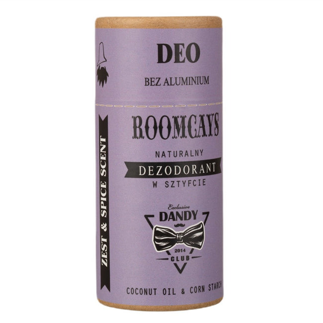 ROOMCAYS Naturalny dezodorant w sztyfcie bez aluminium Zest & Spice 65g