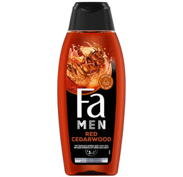 Fa Men Red Cedarwood żel pod prysznic z formułą 2w1 o zapachu nut drzewnych czerwonego cedru 400ml
