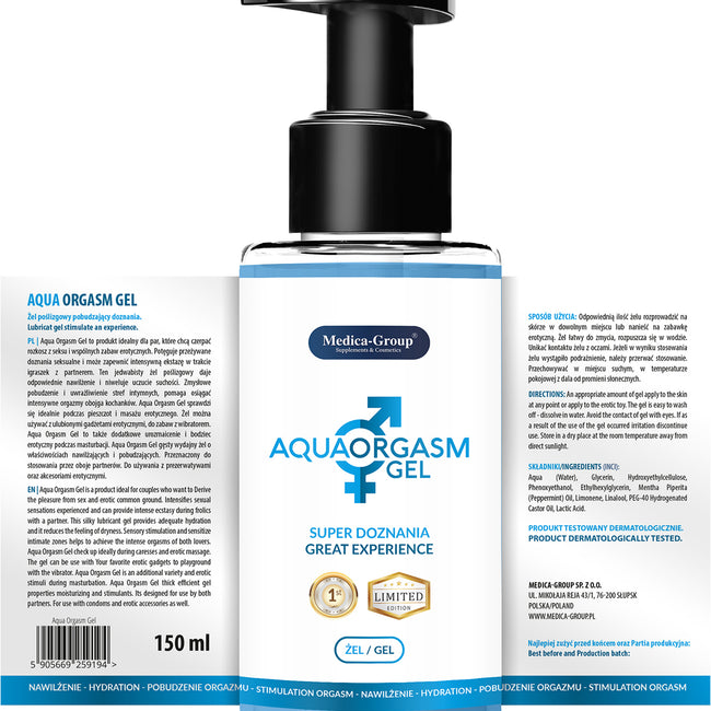 Medica-Group Aqua Orgasm Gel żel na pobudzenie orgazmu 150ml