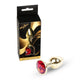 MyLove Butt Plug Collection Jewellery Gold metalowy korek analny Red