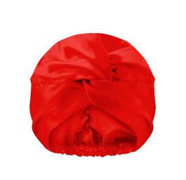 Glov Dwuwarstwowy satynowy czepek do spania Red