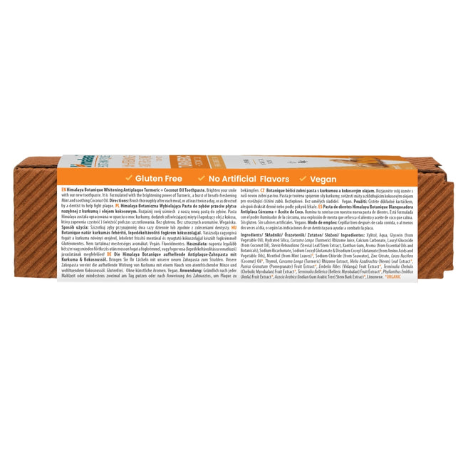 Himalaya Botanique wybielająca pasta do zębów Kurkuma + Olej kokosowy 113g