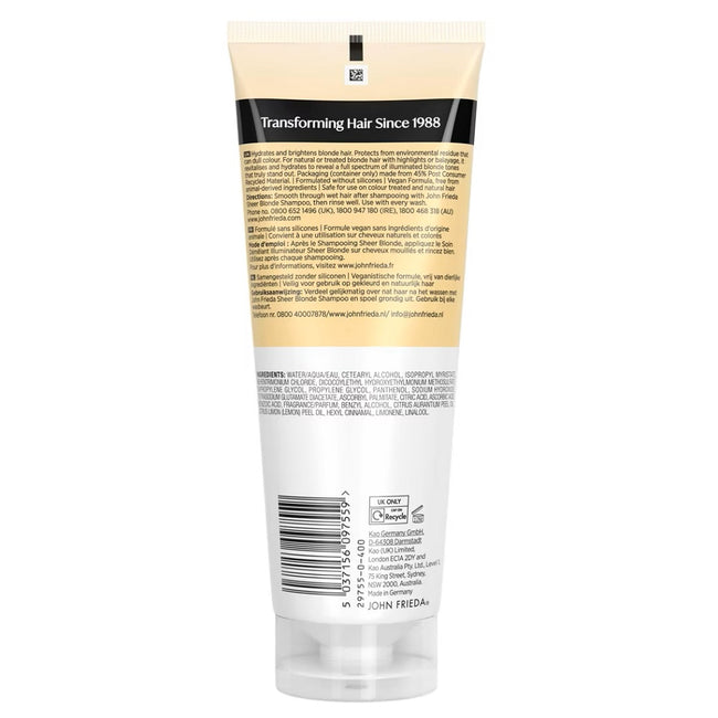 John Frieda Sheer Blonde odżywka rozświetlająca 250ml