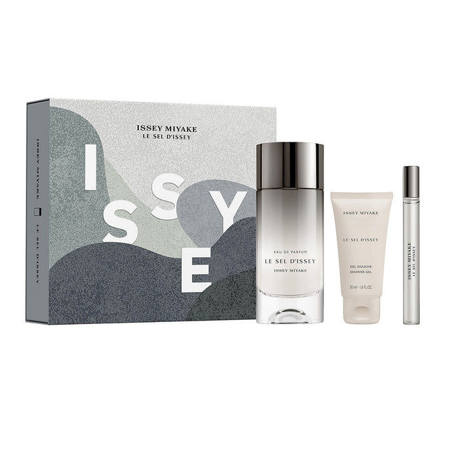Issey Miyake Le Sel D'Issey zestaw woda perfumowana spray 100ml + żel pod prysznic 50ml + woda perfumowana spray 10ml