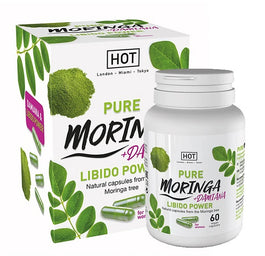 Hot Pure Moringa + Damiana Libido Power suplement diety dla kobiet na libido 60 kapsułek
