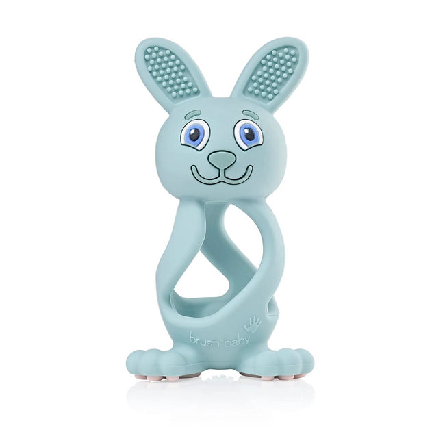 Brush-Baby Bobbie Bunny Teether zabawka-gryzak dla niemowląt Eucalyptus Green