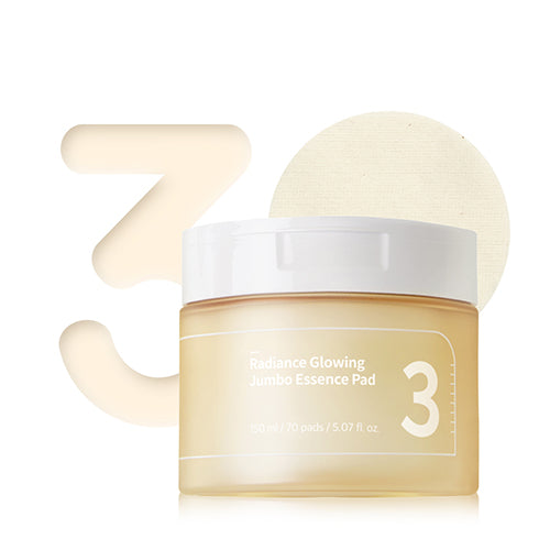 Numbuzin No.3 Radiance Glowing Jumbo Essence Pad płatki tonizujące 70szt