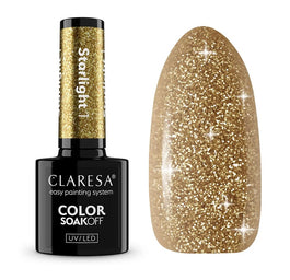 Claresa Color Soak Off UV/LED Starlight lakier hybrydowy 5g