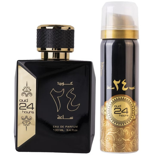 Ard al Zaafaran Oud 24 Hours zestaw woda perfumowana spray 100ml + dezodorant spray 50ml