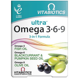 Vitabiotics Ultra Omega 3·6·9 suplement diety 60 kapsułek