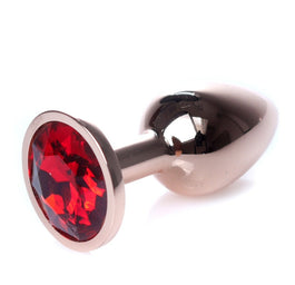 MyLove Butt Plug Collection Jewellery metalowy korek analny Silver Red