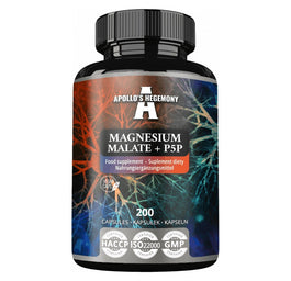 Apollo's Hegemony Magnesium Malate + P5P suplement diety 200 kapsułek