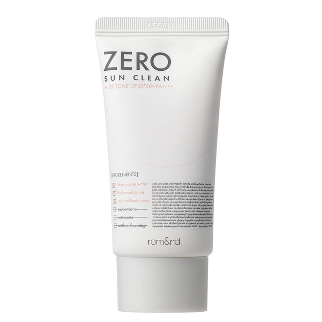 Rom&nd Zero Sun Clean krem przeciwsłoneczny do twarzy SPF50+ PA++++ 01 Tone Up 50ml