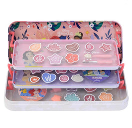 Lip Smacker Disney Princess Makeup Case Triple Layer Beauty Tin zestaw kosmetyków do makijażu dla dzieci