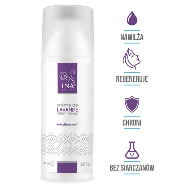 INA ESSENTIALS Lavender Secret naturalny krem do rąk do suchych dłoni 50ml