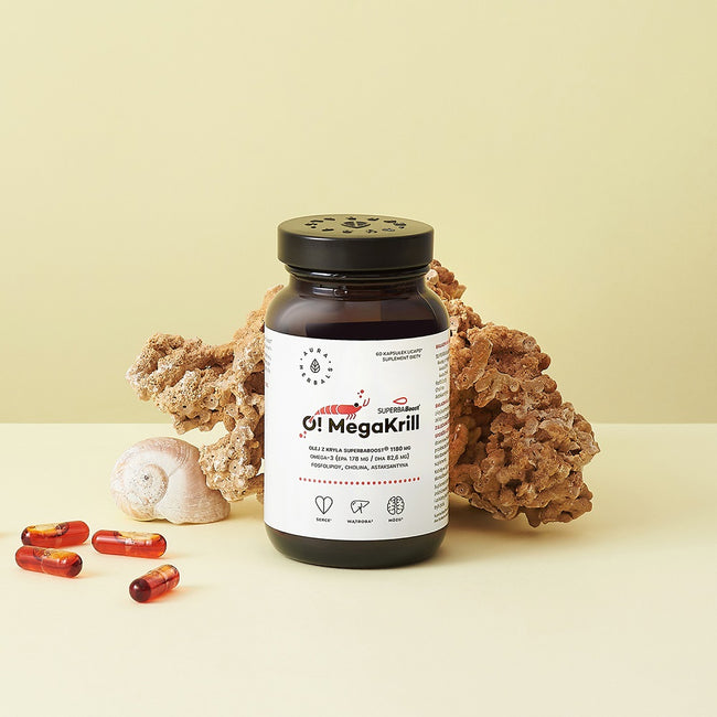 Aura Herbals OMegaKrill olej z kryla 1180mg suplement diety 60 kapsułek