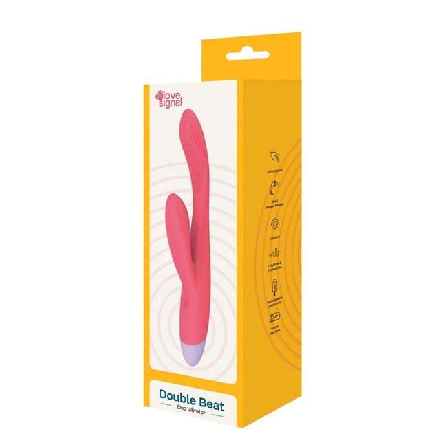 Dream Toys Love Signal Double Beat wibrator do punktu G Pink
