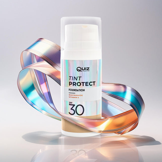 Quiz Cosmetics Tint Protect Foundation SPF30 lekki podkład wzbogacony witaminą E i niacynamidem