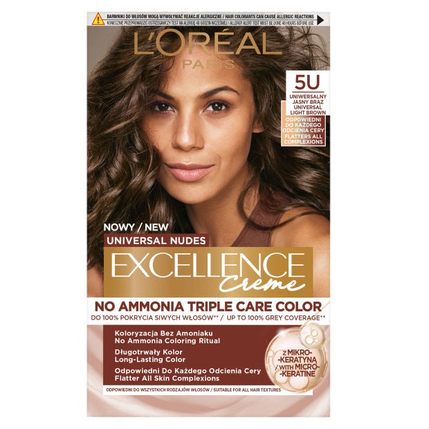 L'Oreal Paris Universal Nudes Excellence Creme pielęgnacyjny krem koloryzujący