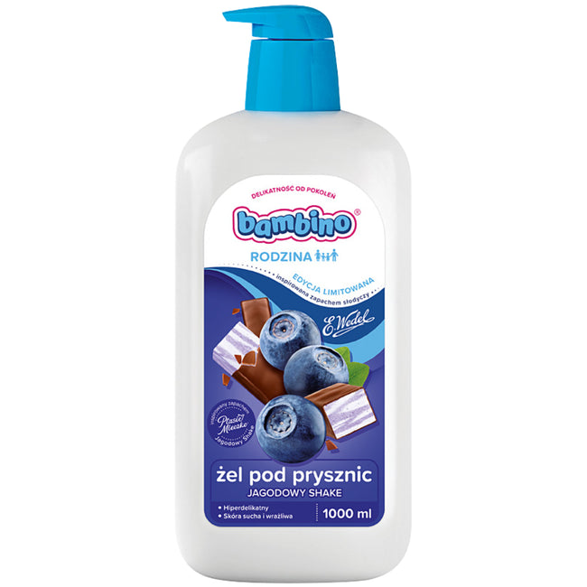 Bambino Rodzina & Wedel żel pod prysznic Jagodowy Shake 1000ml
