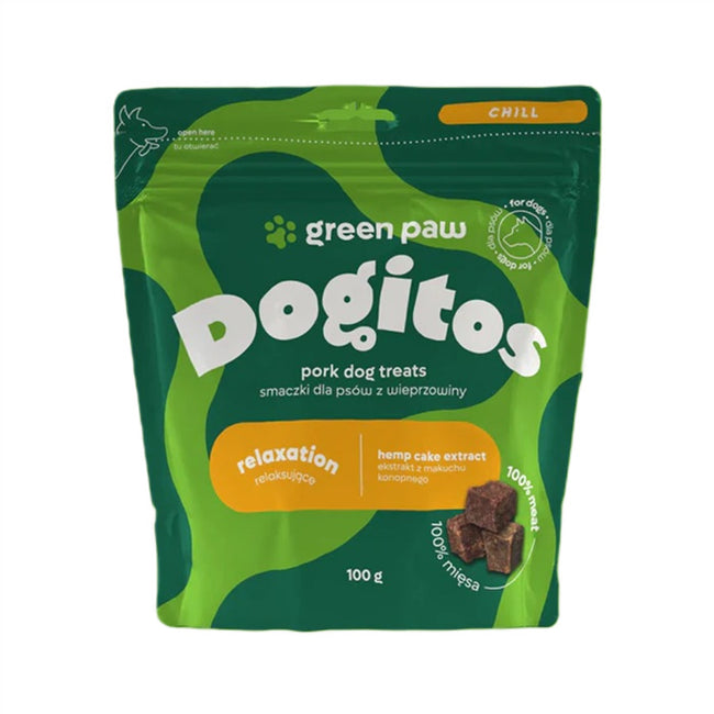 Green Paw Dogitos Relaxation smaczki relaksujące Wieprzowina 100g