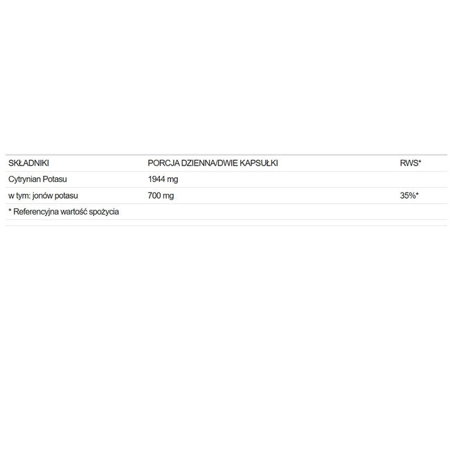 AltoPharma Potas cytrynian potasu 350mg suplement diety 120 kapsułek