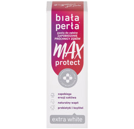 Biała Perła Max Protect Extra White wybielająca pasta do zębów 75ml