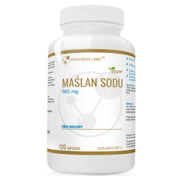 Progress Labs Maślan sodu 585mg suplement diety 120 kapsułek