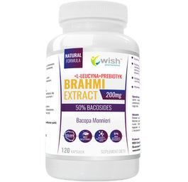 WISH Pharmaceutical Brahmi Extract 200mg suplement diety 120 kapsułek