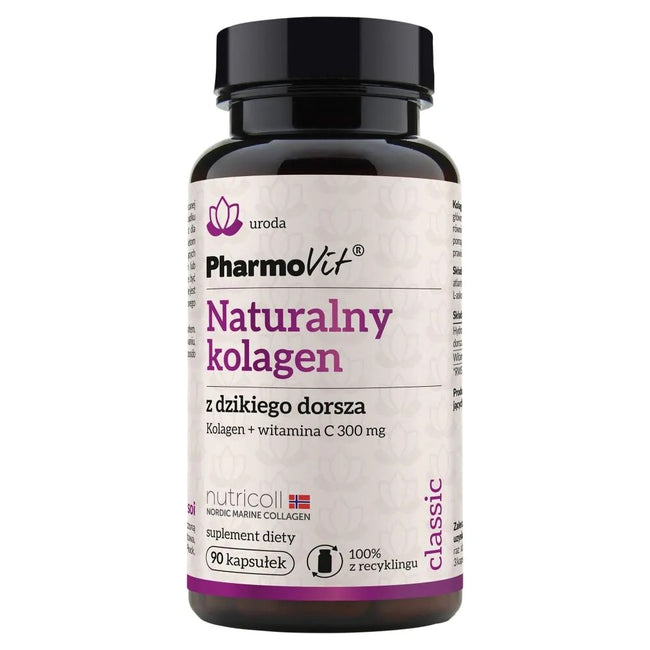 Pharmovit Naturalny kolagen z dzikiego dorsza suplement diety 90 kapsułek