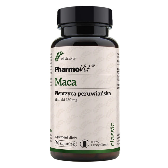 Pharmovit Maca Pieprzyca peruwiańska 360 mg suplement diety 90 kapsułek