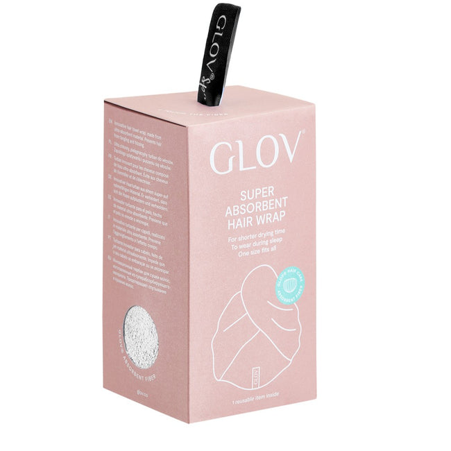 Glov Ultrachłonny pielęgnacyjny turban do włosów White