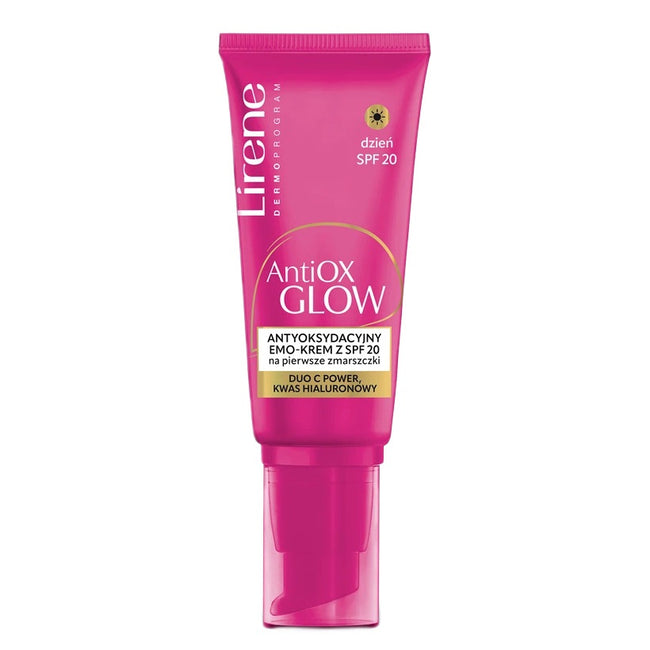 Lirene AntiOX Glow antyoksydacyjny emo-krem z SPF20 na pierwsze zmarszczki 40ml