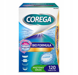 Corega Bio Formuła tabletki do czyszczenia protez zębowych 120szt