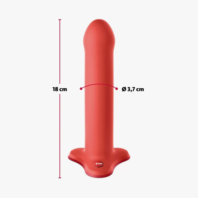 FUN FACTORY Magnum elastyczne dildo Czerwone