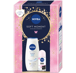 Nivea Soft Moment zestaw żel pod prysznic 250ml + antyperspirant roll-on 50ml